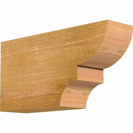 Ekena Millwork Ridgewood Rough Sawn Rafter Tail, Western Red Cedar, 4"W x 8"H x 16"L RFT04X08X16RID00RWR